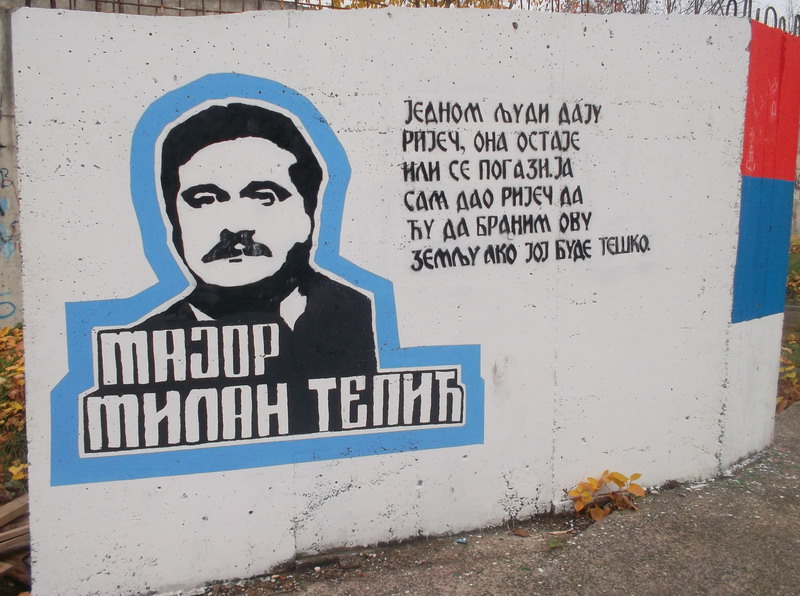Milan Tepić, grafit u Banjaluci