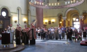 Parastos Srbima ubijenim na Miljevačkom platou, Crkva Svetog Marka, Beograd, 21. jun 2014, foto:SRNA