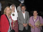 Branka Kolar Mijatović, Svetlana Spajić, Savo Štrbac, Dušanka Majkić, porta Hrama Hrista Spasitelja, Banja Luka, 3.8.2014. foto: Veritas Banja Luka