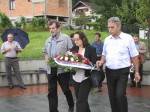 Tunjice: Polaganje vijenaca na spomen-obilježje civilnim žrtvama, 6.8.2014. foto: Veritas