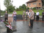 Tunjice: Polaganje vijenaca na spomen-obilježje civilnim žrtvama, 6.8.2014. foto: Veritas