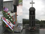 Tunjice: Polaganje vijenaca na spomen-obilježje civilnim žrtvama, 6.8.2014. foto: Veritas