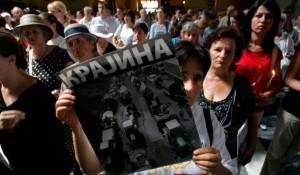 Protest žrtava Oluje u Beogradu Foto: Vesti, A.Čukić