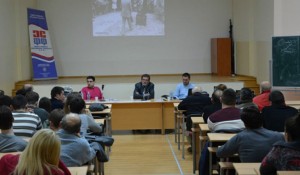 Savo Štrbac: Nema pravog pomirenja bez istine, tribina FF Niš, 25.3.2016. Foto: Studnel / Danilo Milenković