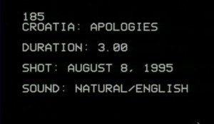 Hrvatska se izvinjava danskom kontigentu UNPROFOR-a, 8.8.1995. Foto: Screenshot