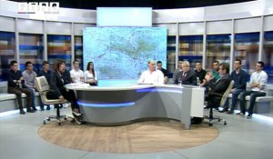 RTRS, Aspekt, 25.4.2016, Savo Štrbac, Milomir Savčić i Zoran Brkić Foto: RTRS, screenshot