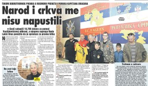 Vesti, izdanje za Australiju, 09.08.2016., Kapetan Dragan: Narod i crkva me nisu napustili