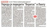 Večernje novosti, 11.01.2017., Savo Štrbac: Uvreda je porediti „Veritas“ i Lintu