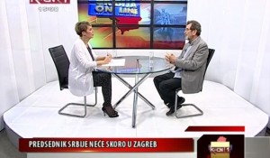 Gostovanje Save Štrbca na TV KCN, 6.10.2017. Foto: Screenshot