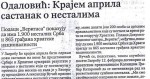 Политика, 03.04.2018, Одаловић: Крајем априла састанак о несталима