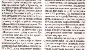 Savo Štrbac: Vukovarska komemoracija, Politika,23. 11. 2018.