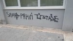 Split: Jedan od serije hrvatskih ustaških grafita, maj 2019. Foto: Slobodna Dalmacija