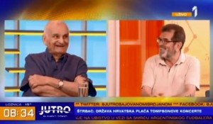 Hrvatska krajem godine bira predsednika, Savo Štrbac i Pero Zlatar, TV Prva, 20.6.2019. Foto: screenshot