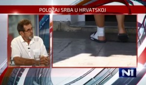 Dan uživo: Boris Milošević SNV i Savo Štrbac DIC Veritas o napadima na Srbe u Dalmatinskom Kosovu Foto: N1 Bograd screenshot