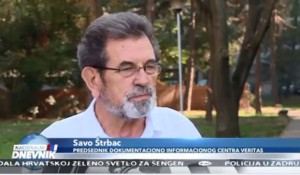 Nacionalni dnevnik: Izjava Save Štrpca povodom novog grafita u Zadru, o Srbima i mačećoj “hrani” ,22.10.2019. FotoL screenshot Youtube