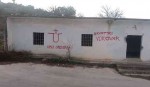 Morpolača: Kod Šibenika grafiti sa ustaškim simbolima i natpisom "Ubij Srbina", april 2020. Foto: Večernje novosti