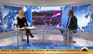 Savo Štrbac o misi za Blajburg i drugim zbivanjima koja su odjeknula Balkanom, 18.5.2020. Foto: Pink.tv, screenshot