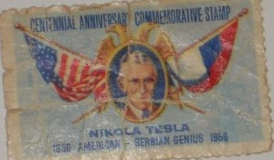 Prigodna poštanska marka Sto godina srpsko-američkog naućnika Nikole Tesle (1956) Foto: Twitter