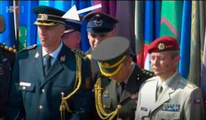 Crnogorski oficir na proslavi "Oluje" u Kninu 2018. Foto: RTS