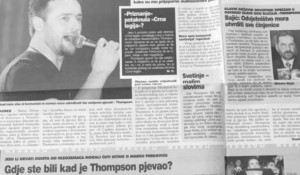 Večernji list, 9.1.2004, Thompson: Pjevao sam "Jasenovac" u znak otpora povampirenim komunistima Foto: Portal Novosti