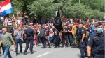 Knin: Policija neće prijaviti HOS-ovce koji su u Kninu vikali "Za dom spremni", 5.8.2020. Foto: Index.hr