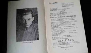 Manifest ZENITIZMA, 1921. Ljubomir Micić, Ivan Gol, Boško Tokin Foto: Kupindo