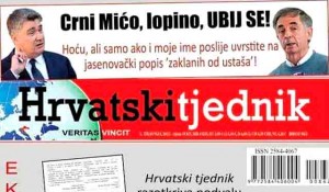 Hrvatski tjedinik: Poziv Miloradu Pupovcu... Foto: Portal Novosti, screenshot