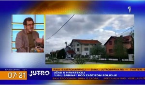 Borovo:„Ubij Srbina“ pod zaštitom policije, 3.5.2021 Foto: screenshot