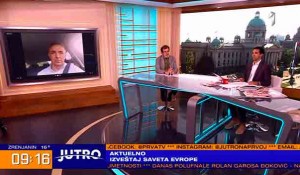 Jutro - Izveštaj Saveta Evrope o diskriminaciji u Hrvatskoj – M.Pupovac i S.Štrbac, 11.6.2021. Foto: screenshot