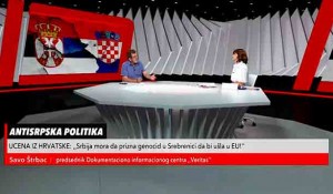 Savo Štrbac o hrvatskoj uceni da Srbija prizna genocid kako bi ušla u EU, 24.6.2021. Foto: screenshot