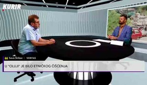 Savo Štrbac: Hrvati slave, Srbi pale svijeće, 2.8.2921. Foto: TV Kurir, screenshot