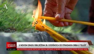 U Novom Gradu i Svodni obilježena 26. godišnjica od stradanja Srba u Oluji Foto: ATV BL, screenshot