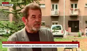 Savo Štrbac o popisu stanovništva u Hrvatskoj i nasrtajima na Srbe da se izjasne kao Hrvati, 17.9.2021. Foto: Televizija Vesti, screenshot