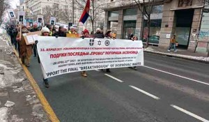 Podrška donošenju Rezolucije o genocidu u NDH Foto: Danas