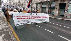 Podrška donošenju Rezolucije o genocidu u NDH Foto: Danas