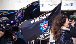 Split: Obeležavanje godišnjice IX bojne Rafael Boban, 10.4.2022. Foto: Jutarnji list, Vojko Bašić