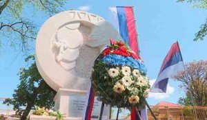 Gradiška: Spomenik žrtvama hrvatske agresije Bljesak, 30.4.2022. Foto: RTRS