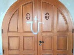 Ustaški grafiti na pravoslavnoj crkvi u Petrinji Foto: Portal Novosti, paroh Saša Umićević