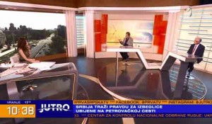 Srbija traži pravdu za izbeglice ubijene na Petrovačkoj cesti, 11.6.2022. Foto: TV Prva, screenshot
