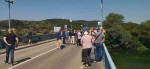 Novi Grad: Spušten venac u Unu na Mostu spasa, 6. 8. 2022. Foto: DIC Veritas