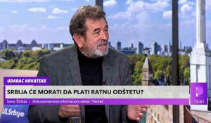 TV Kurir: Hrvatska traži plaćanje ratne odštete, Savo Štrbac i Milojko Budimir, 24. 11. 2022. Foto: TV Kurir