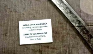 Fokusirana identifikaciona katica: Sablja Vuka Mandušića, Hrvata Foto: Narodni muzej, Zadar