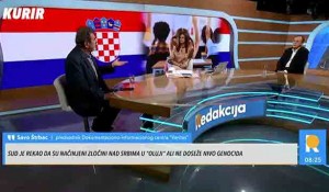 Kurir TV: Savo Štrbac i Mile Bosnić o hrvatskim predlozima za promenu moela obrazovanja srpske dece, 15. 11.2023. Foto: screenshot