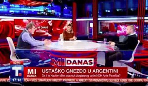 Tanjug TV: Argetina kao ustaško gnezdo - Savo Štrbac i Hrvoje Šarić, 27.11.2023. Foto: creenshot