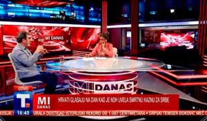 Izbori u Hrvatskoj 17. aprila - Savo Štrbac, 12.4. 2024. Foto: Tanjug TV, screenshot