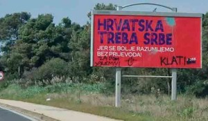 Uništeni predizborni bilbordi u Hrvatskoj, april 2024. Foto: Politika