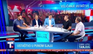 Dobro jutro: Ustaštvo u punom sjaju - Savo Štrbac, Aleksandar Šešelj i Nemanja Berić, 6.7.2025. Foto: Tanjug, sctreenshot