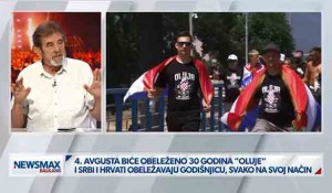 Savo Štrbac: Na Tompsonovom koncertu dve trećine mlađih od 30 nosilo obeležja, 25..7.2025. Foto: NewsMaxs Balkans,screenshot