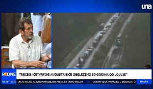 PODNE - Kako će Srbija i Hrvatska obeležiti godišnjicu "Oluje"? 1.8.2025. Foto: UNA TV, screenshot