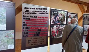 Banja Luka: Otvorena izložba o srpskom stranjau u hrvatskoj operaciji Oluja, 4.8.2025. Foto: SRNA
